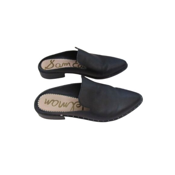 Sam Edelman Womens Black Leather Lewellyn Mule Slides Size 8.5 - Picture 4 of 5